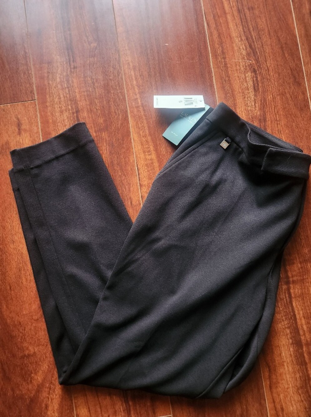 Lauren Ralph Lauren Women's Black Knit Dress Pants NWT Size 1X